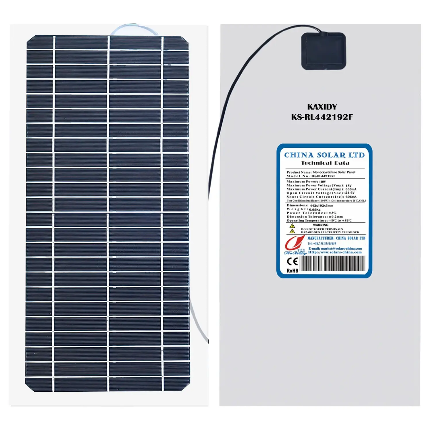 10W paneles solares flexibles