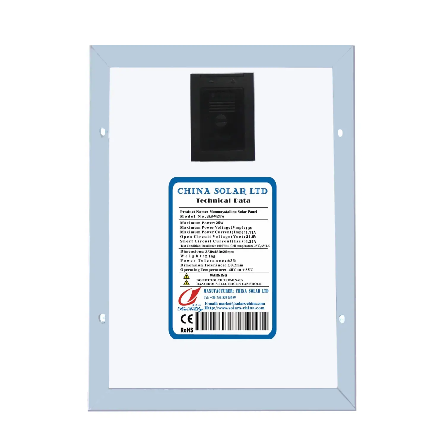 Paneles Fotovoltaicos 25W