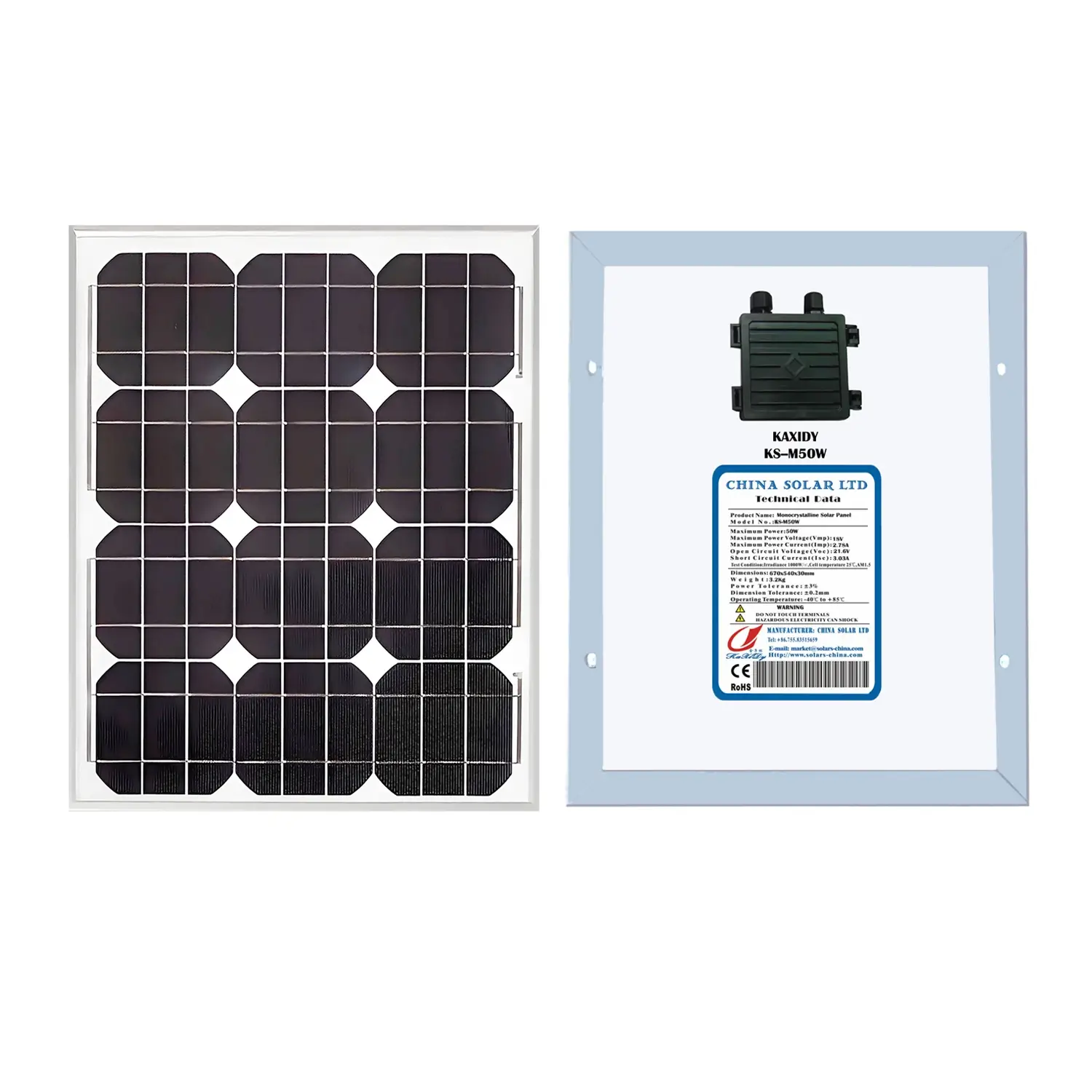 paneles solares 50W