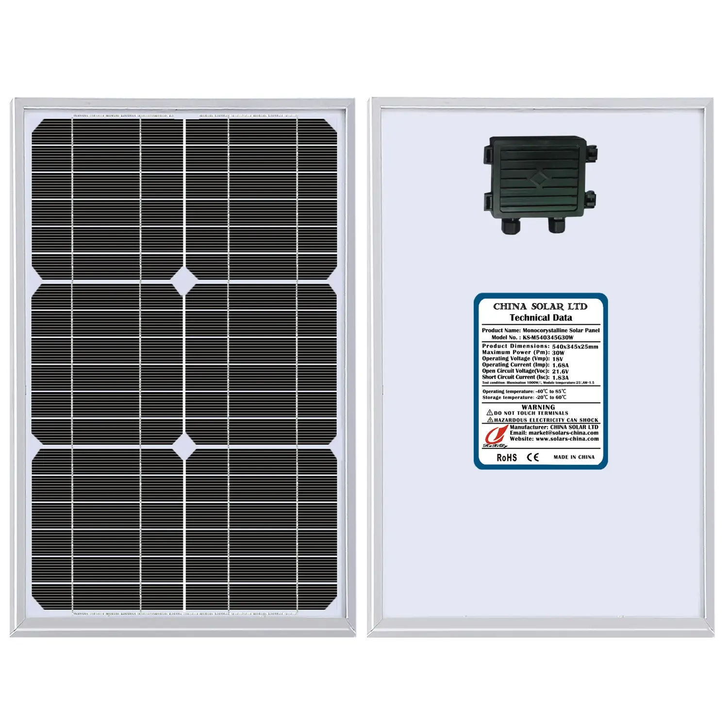 paneles solares 30W