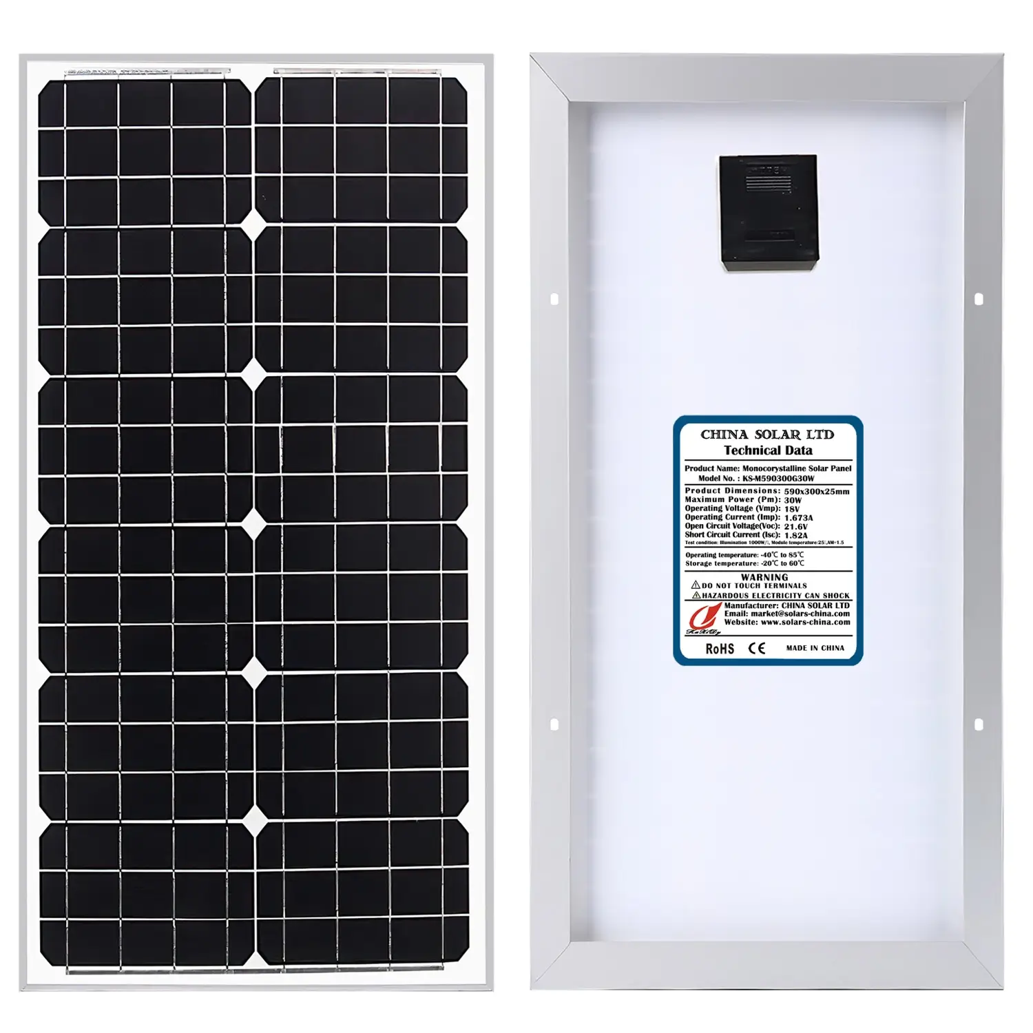 paneles solares 30W