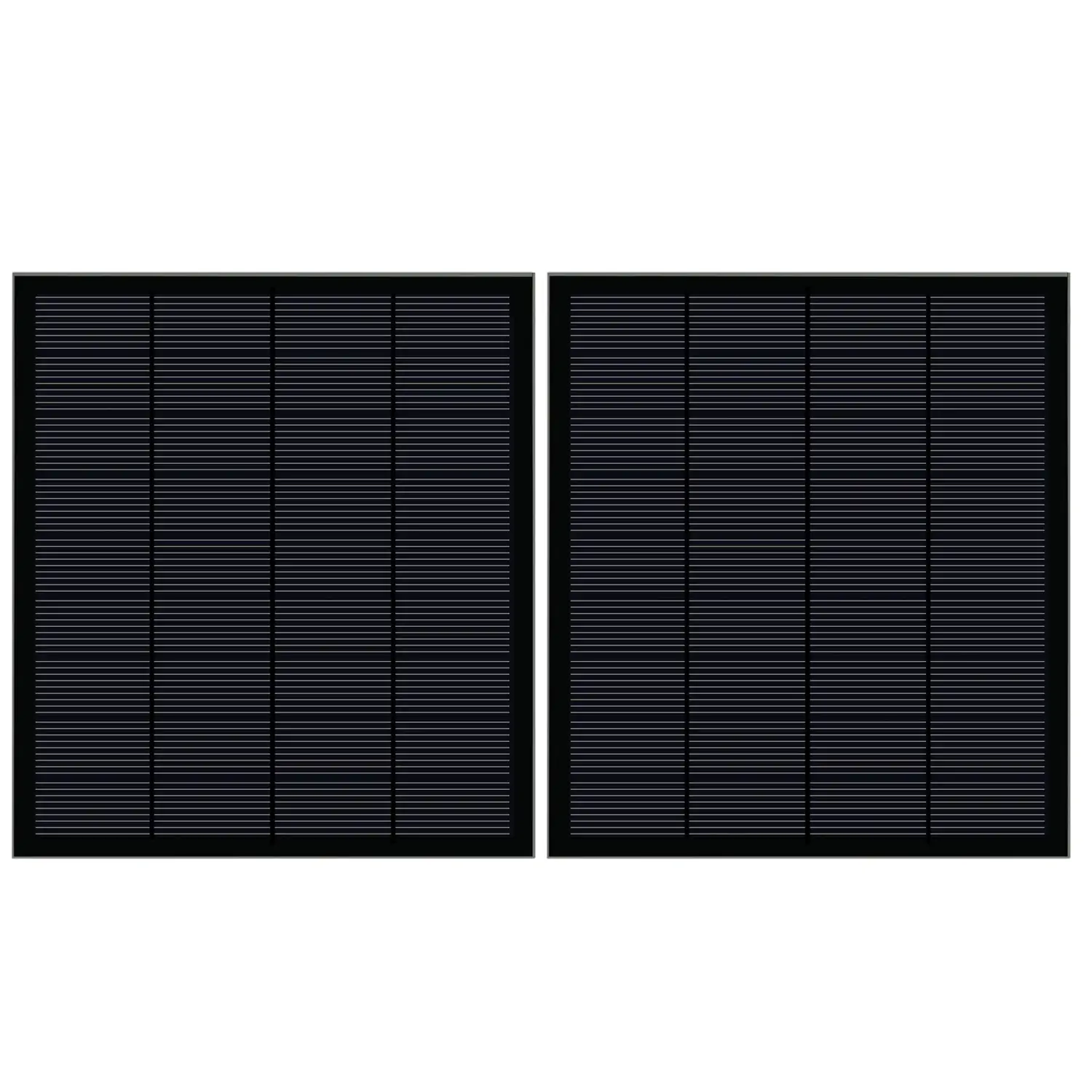 3W paneles solares negro
