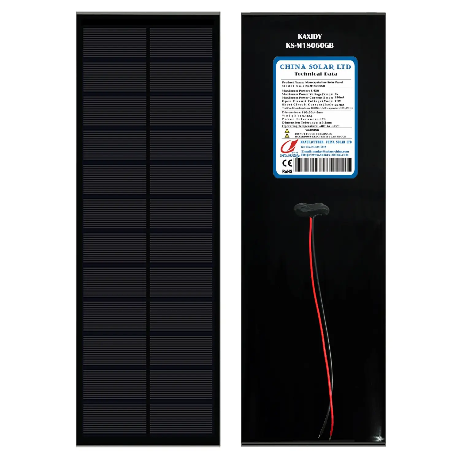 paneles solares 2W