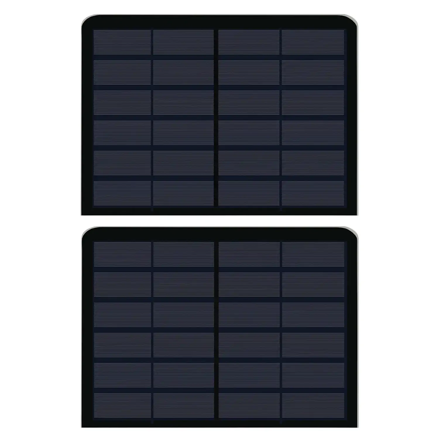 6V paneles solares negro
