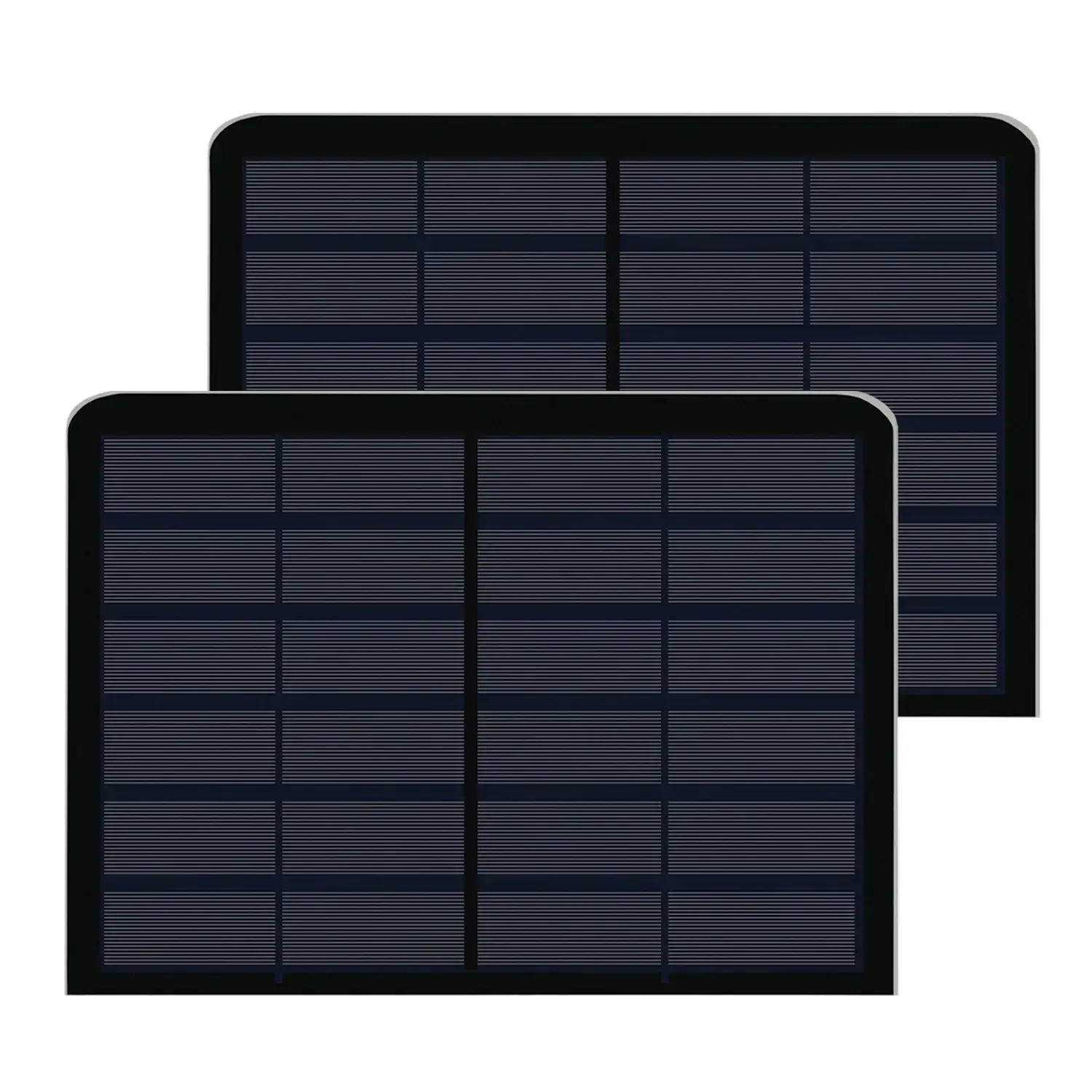 4W paneles solares negro