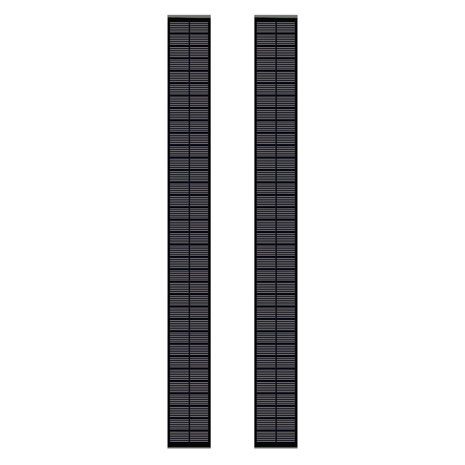 5W paneles solares negro