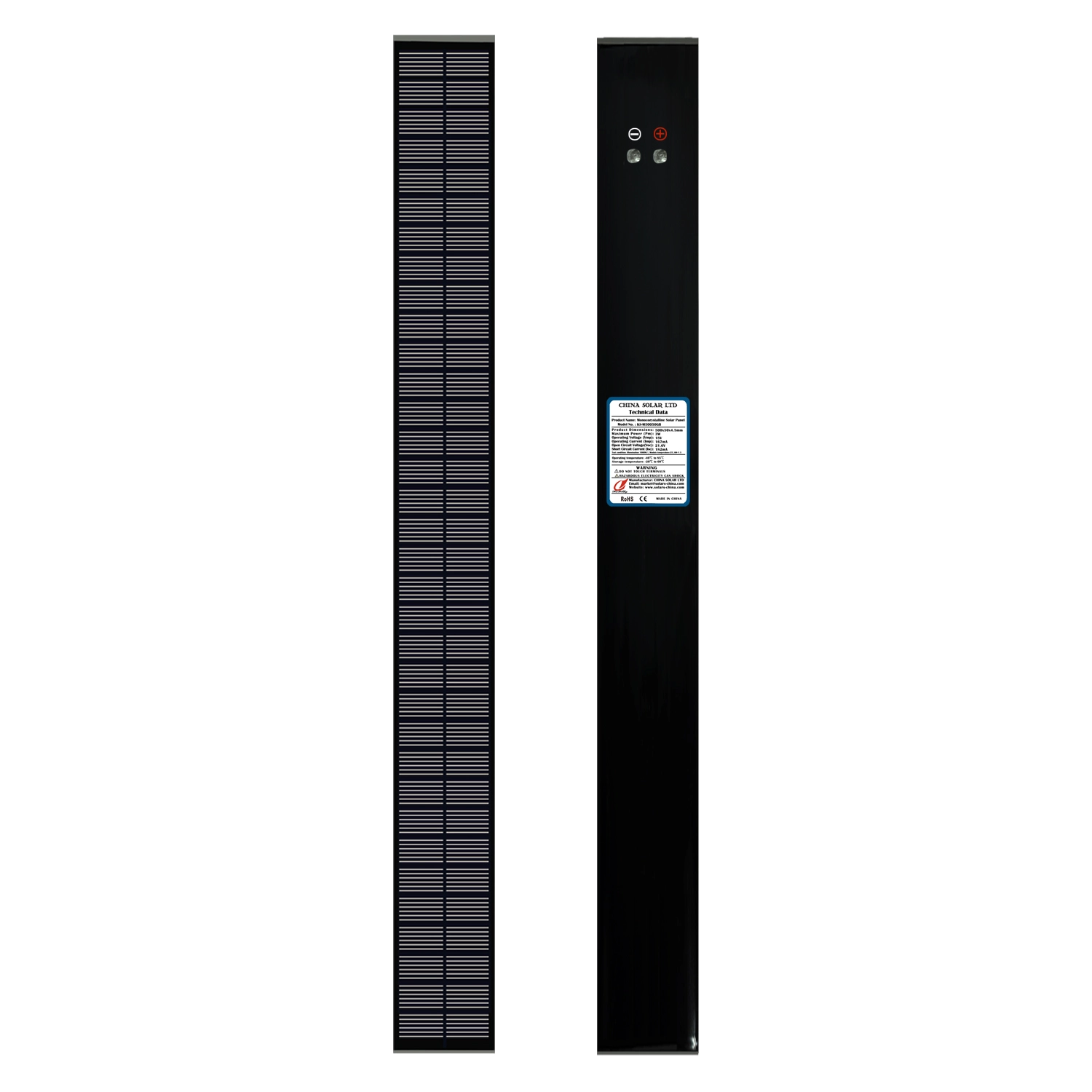 3W 18V paneles solares negro